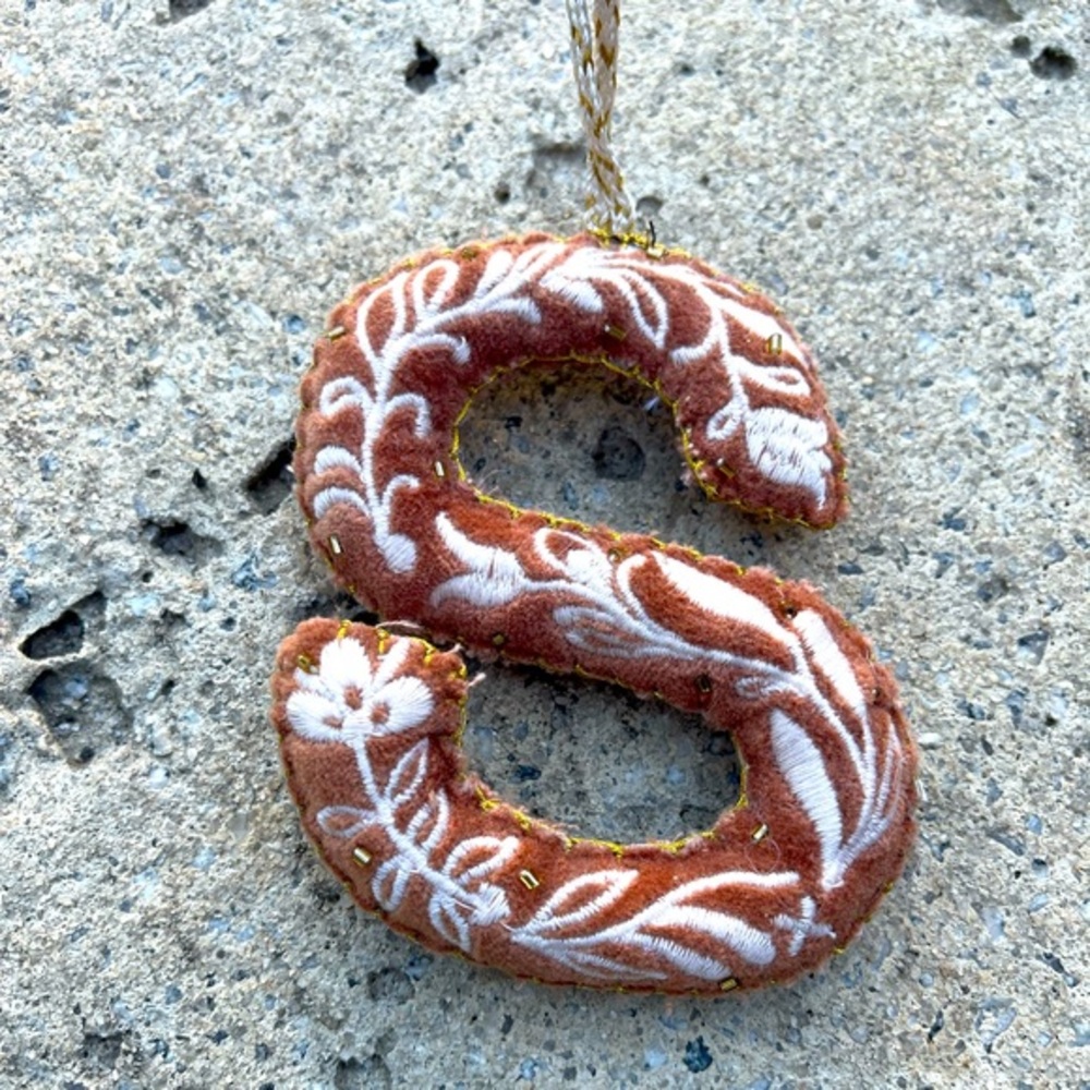 Embellished  Letter Ornament